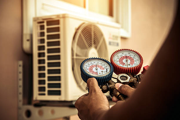 Professional Hvac Maintenance technician working in Summit, NY